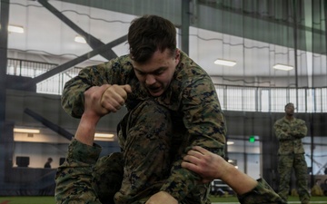 U.S. Marines participate in a Marine Corps Martial Arts Program course during exercise Red Flag