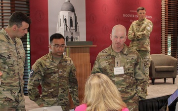 Lt. Gen. Dennis Bythewood participates in the "Cosmic Conquests" Space &amp; Wargaming Workshop at the Hoover Institution, Stanford University