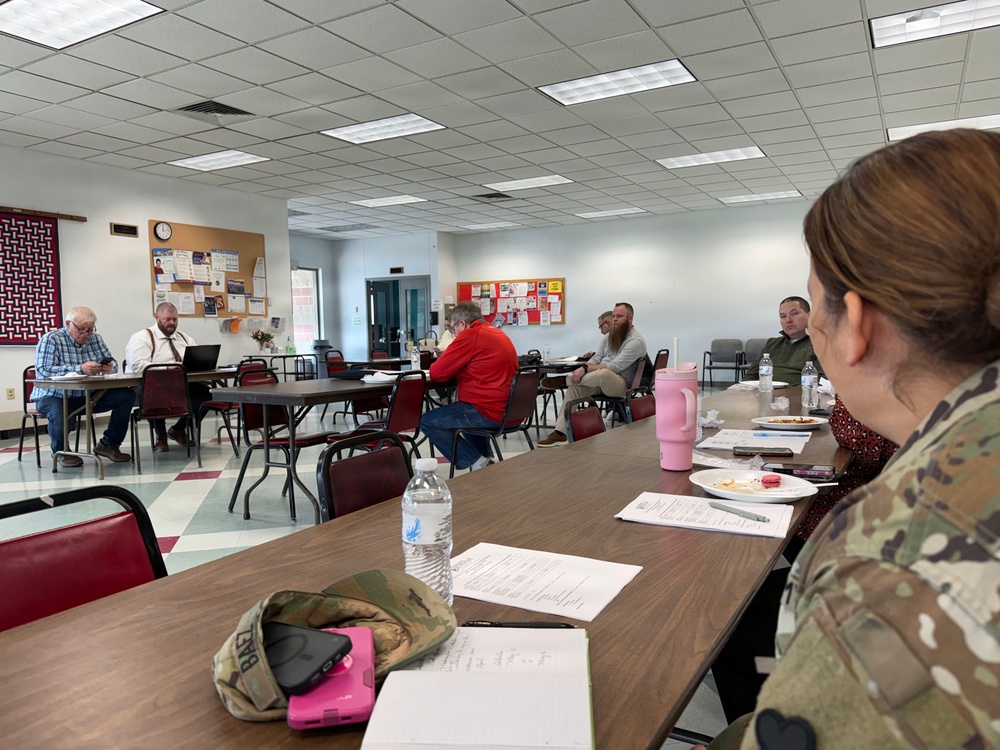 Fort McCoy leaders, personnel support April 2026 meeting at Sparta Chamber of Commerce
