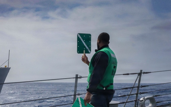 Replenishment-at-Sea Aboard USS Mason (DDG 87)