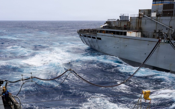 Replenishment-at-Sea Aboard USS Mason (DDG 87)