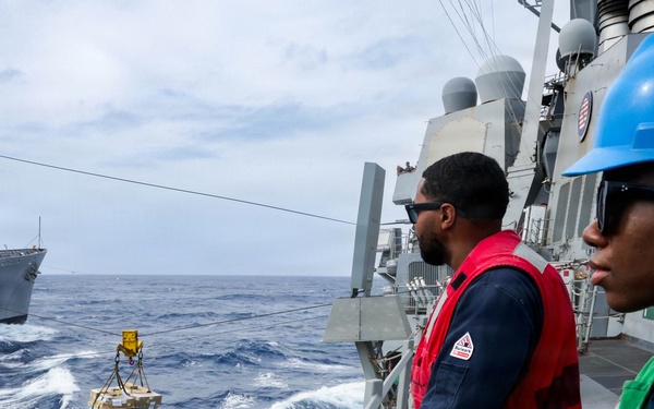 Replenishment-at-Sea Aboard USS Mason (DDG 87)