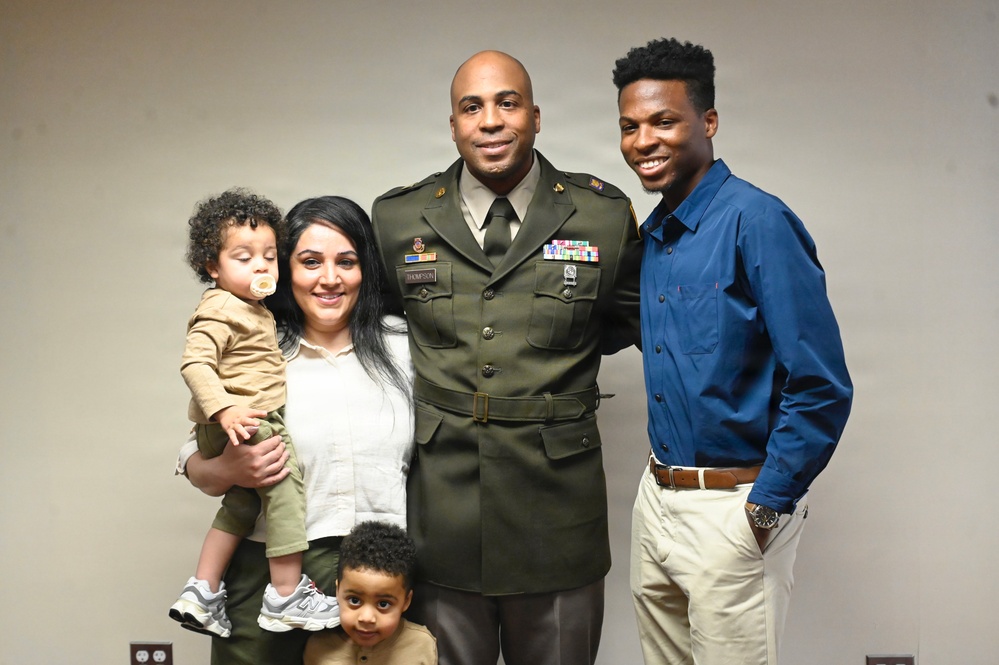 U.S. Army Master Sgt. Rayshod J. Thompson promotion ceremony