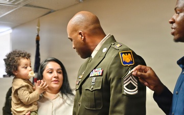 U.S. Army Master Sgt. Rayshod J. Thompson promotion ceremony