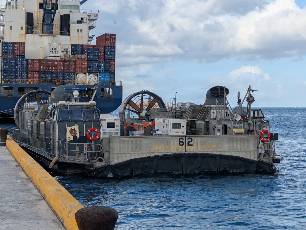Navy Delivers FEMA Generators for USACE to Saipan