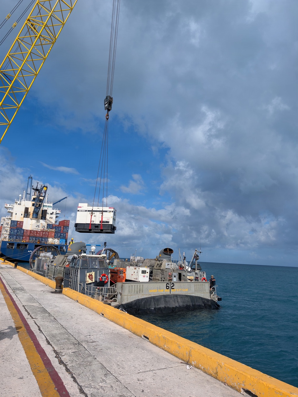 Navy Delivers FEMA Generators to Saipan for USACE