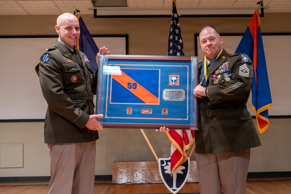 South Carolina Army National Guard honors Sgt. Maj. Michael F. Turner during retirement ceremony