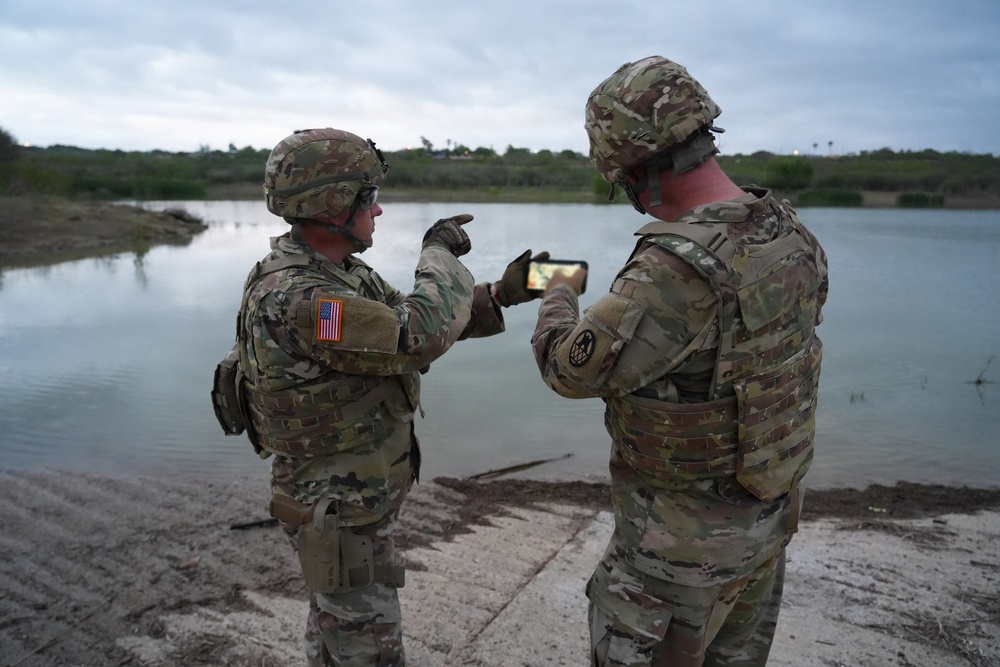 The Android Team Awareness Kit along the Rio Grande River