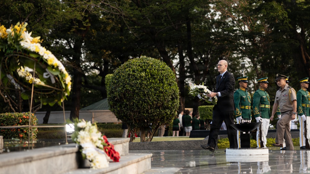 Balikatan 2026: 1 MEF leadership attends Anzac Day wreath laying ceremony