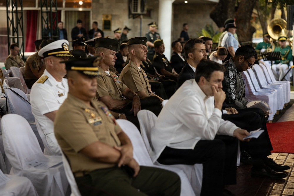 Balikatan 2026: 1 MEF leadership attends Anzac Day wreath laying ceremony
