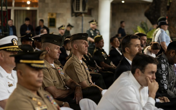 Balikatan 2026: 1 MEF leadership attends Anzac Day wreath laying ceremony