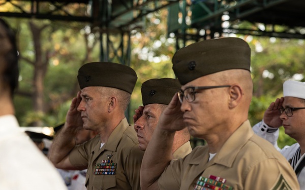 Balikatan 2026: 1 MEF leadership attends Anzac Day wreath laying ceremony