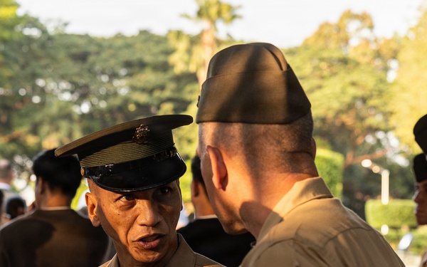 Balikatan 2026: 1 MEF leadership attends Anzac Day wreath laying ceremony