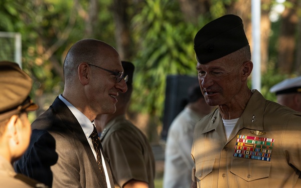 Balikatan 2026: 1 MEF leadership attends Anzac Day wreath laying ceremony