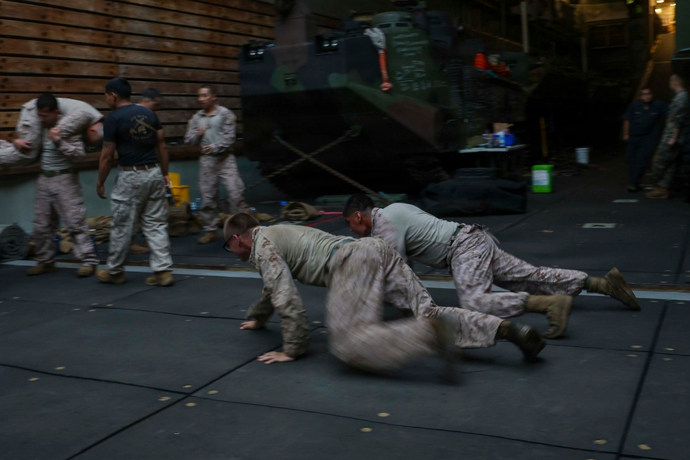 11th MEU Conducts Physical Training
