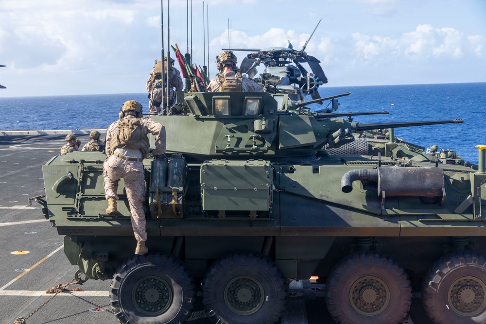 BLT 3/5 Marines Conduct LAV-25 Live-Fire aboard USS Portland