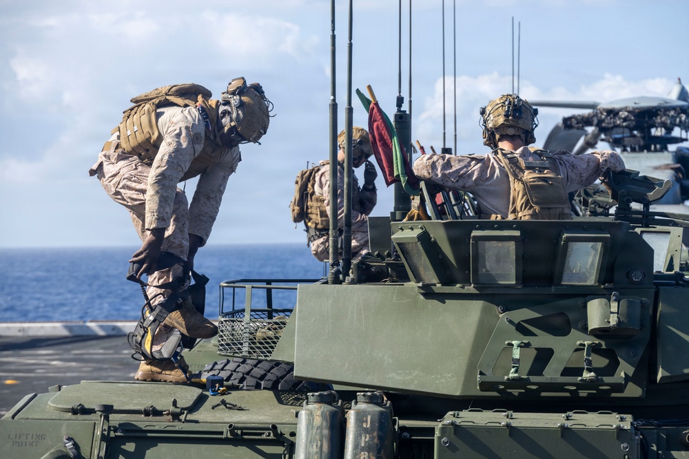 BLT 3/5 Marines Conduct LAV-25 Live-Fire aboard USS Portland