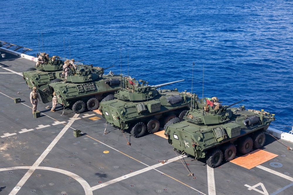 BLT 3/5 Marines Conduct LAV-25 Live-Fire aboard USS Portland