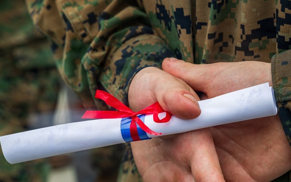 11th MEU Marines, USS Boxer Sailor Graduate Corporals Course While Underway