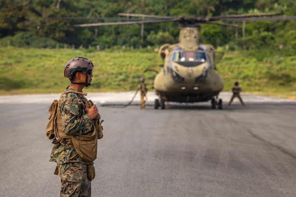 Balikatan 2026: CH-47 Chinooks Refuel during Long-Range Air Assault in Basco