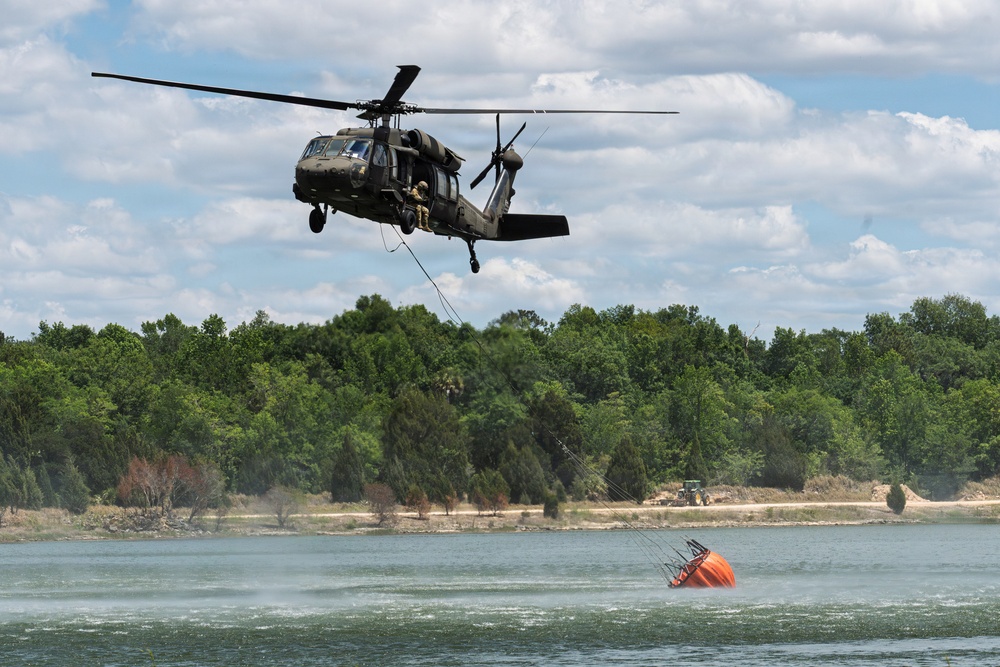 FLARNG Soldiers conduct aerial firefighting during wildfire response efforts &amp;#xA;