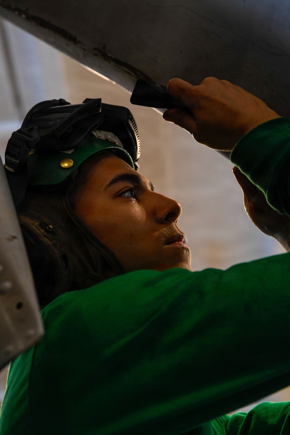 US Navy Sailors Perform Maintenance Aboard the USS Theodore Roosevelt