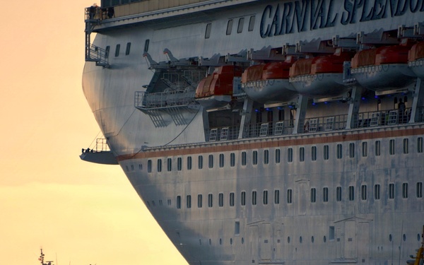Coast Guard escorts cruise ship