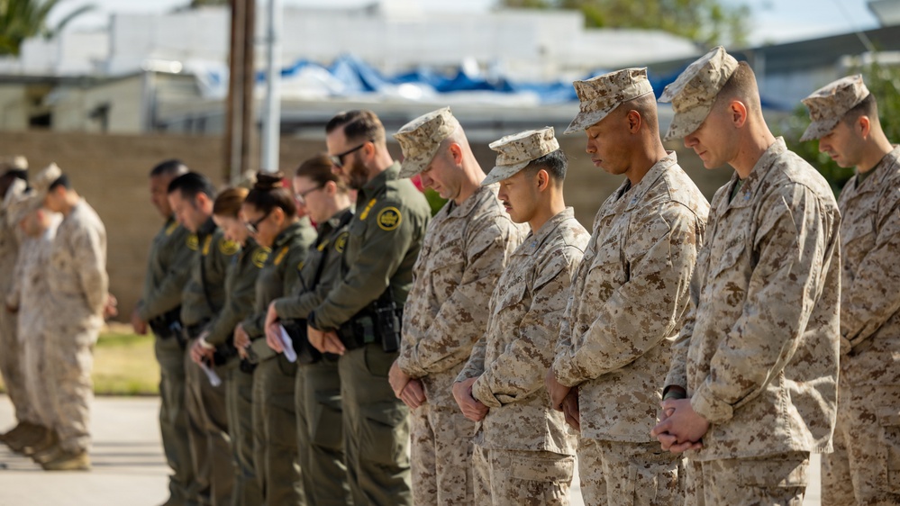 JTF-SB service members conduct Transfer of Authority ceremony