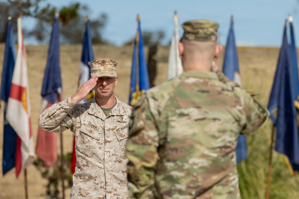 JTF-SB service members conduct Transfer of Authority ceremony