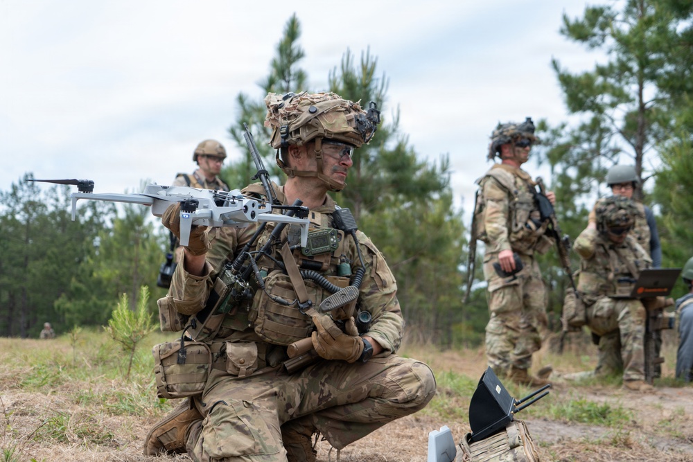 101st Rakkasans Soldiers Operate Skydio Drone at JRTC