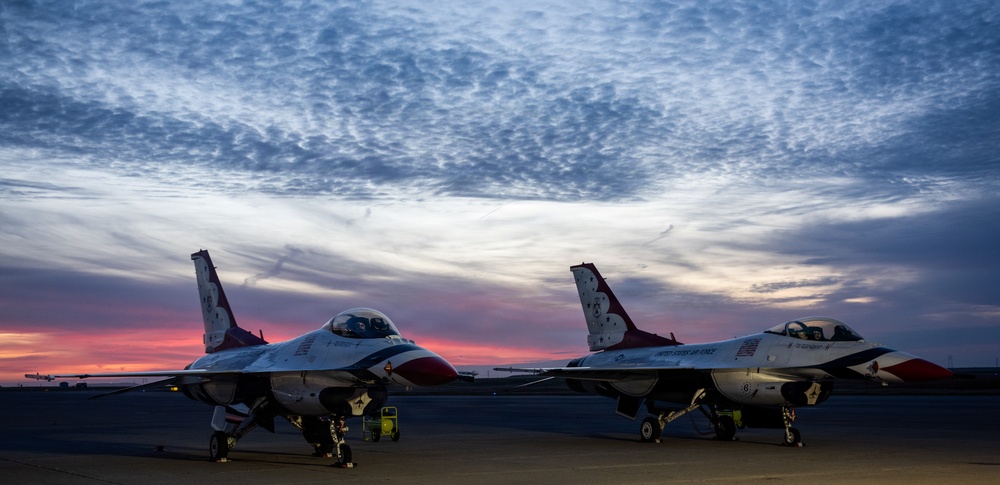 Thunderbirds at sunrise