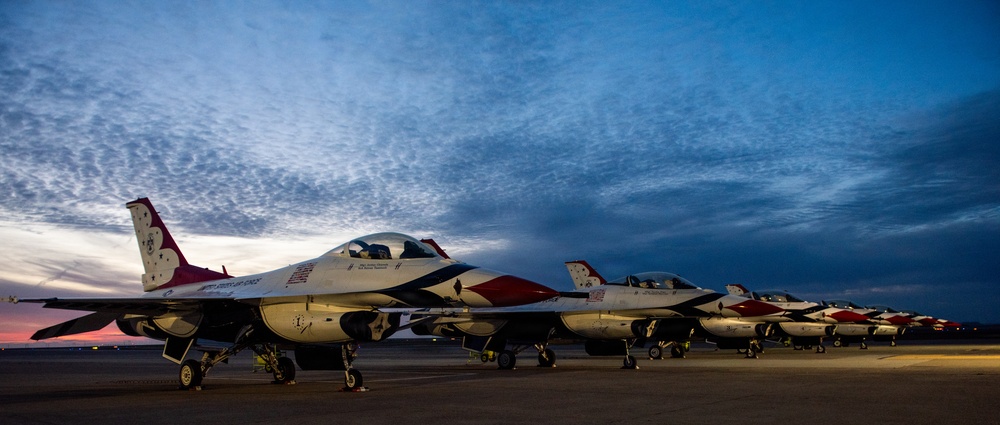 Thunderbirds at sunrise