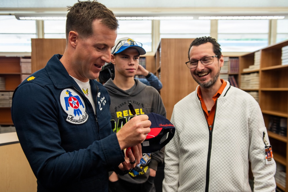 Thunderbirds visit Vacaville HS