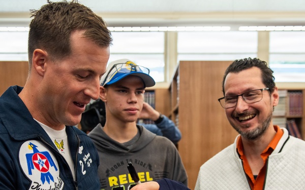 Thunderbirds visit Vacaville HS