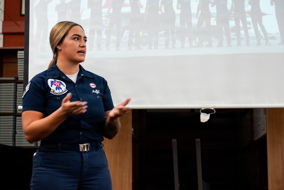 Thunderbirds visit Vacaville HS