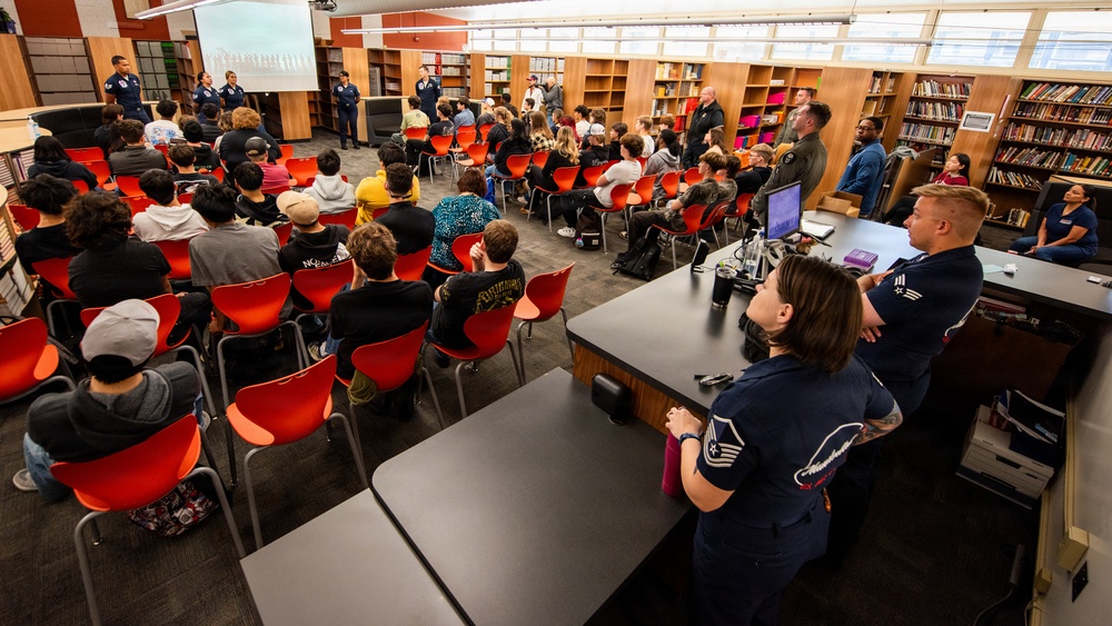 Thunderbirds visit Vacaville HS