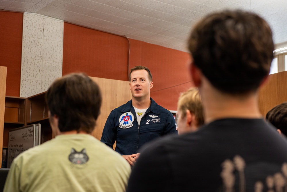 Thunderbirds visit Vacaville HS
