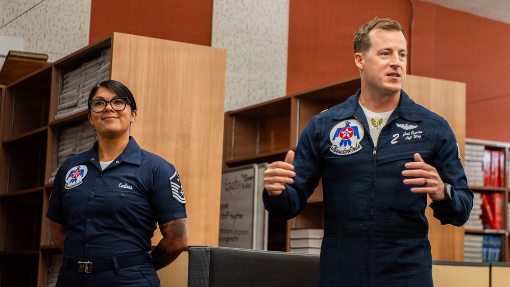 Thunderbirds visit Vacaville HS
