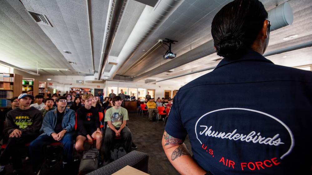 Thunderbirds visit Vacaville HS