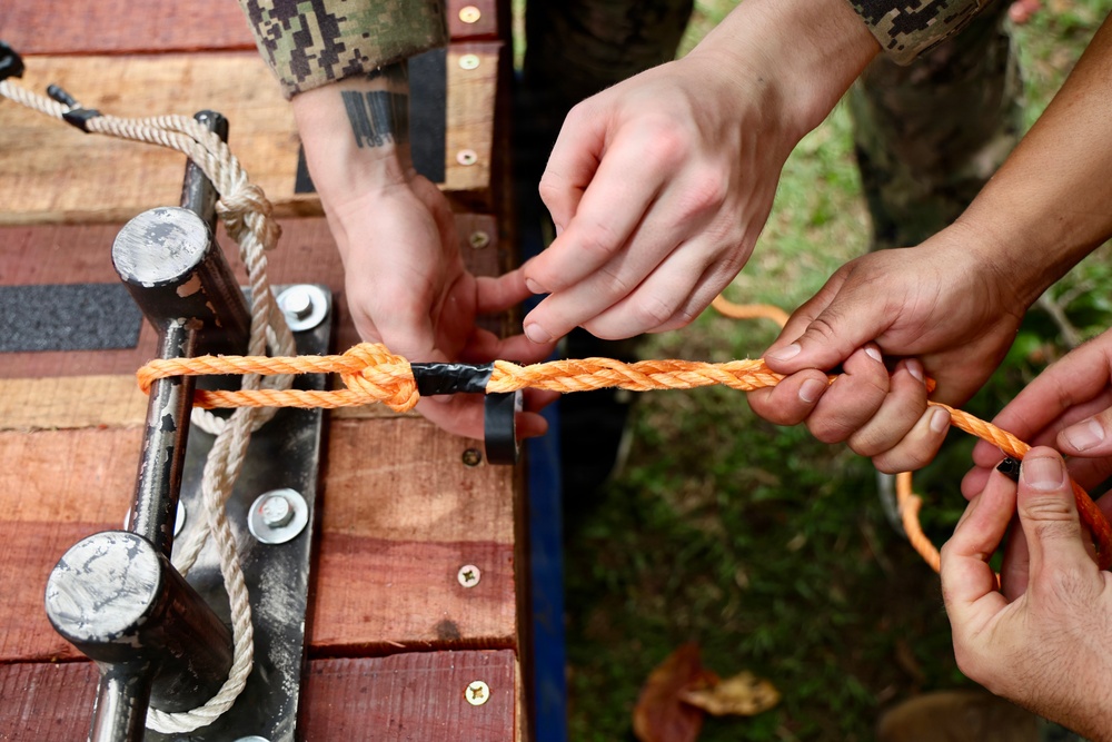 Seabees, Partner Forces Establish Floating Dock Capability During Obangame Express 2026