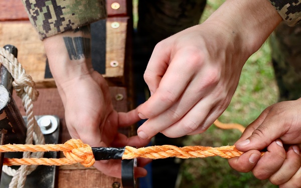 Seabees, Partner Forces Establish Floating Dock Capability During Obangame Express 2026