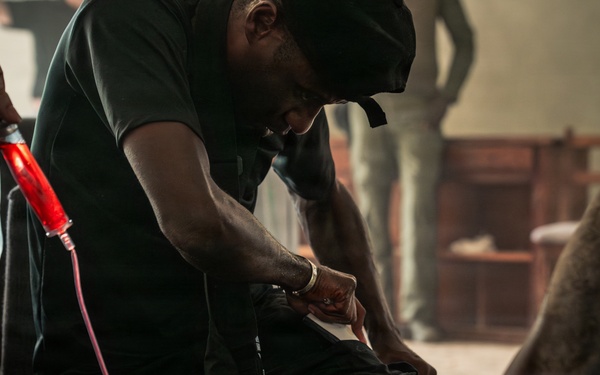 Ivorian national police officers execute urban clearing operations during Flintlock 26