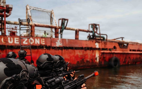 Moroccan special operations forces conduct VBSS training during Flintlock 26