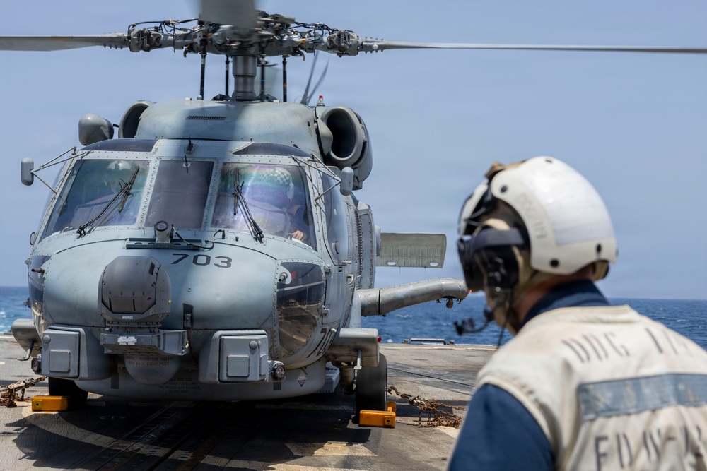 Delbert D. Black Conducts Flight Operations