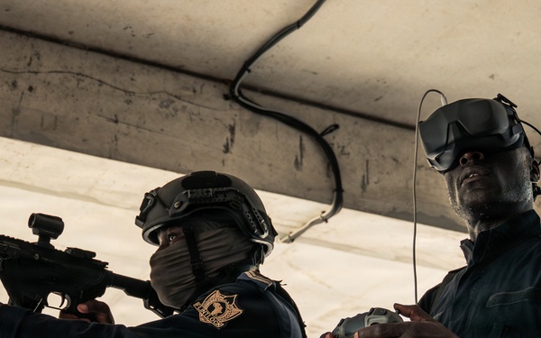 Ivorian national police officers execute urban clearing operations during Flintlock 26