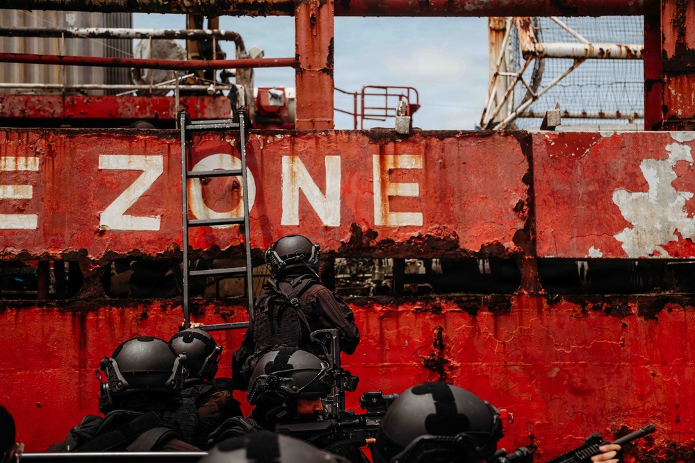 Moroccan special operations forces conduct VBSS training during Flintlock 26