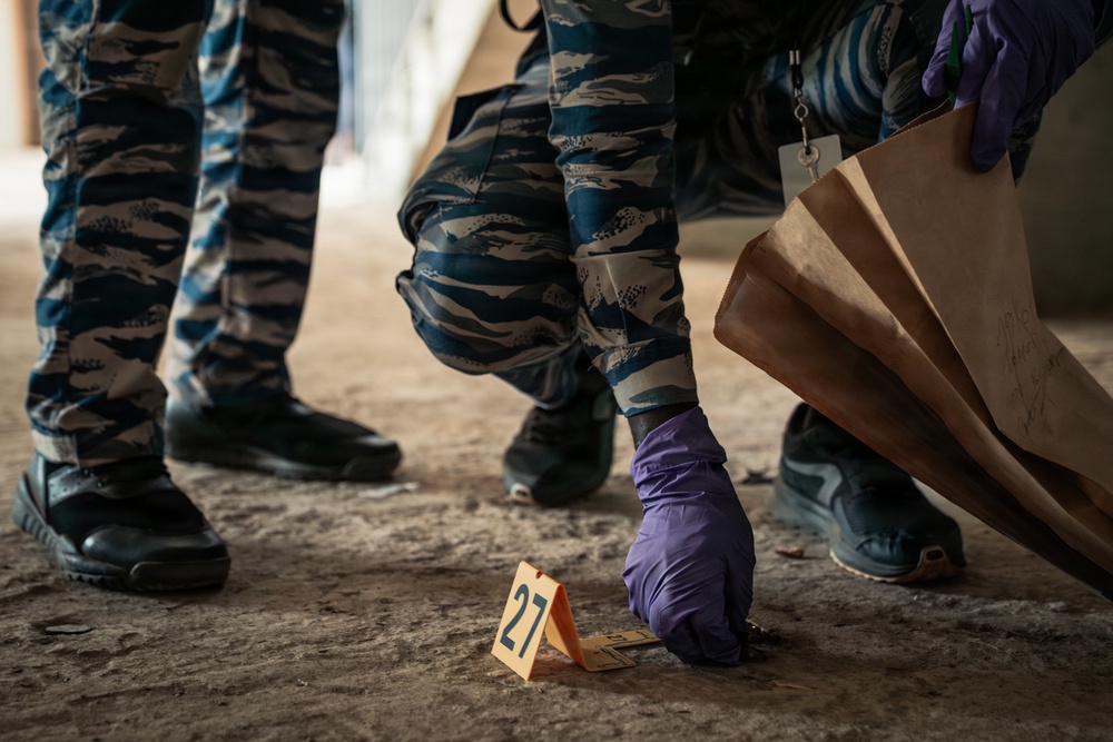 Ivorian national police officers execute urban clearing operations during Flintlock 26