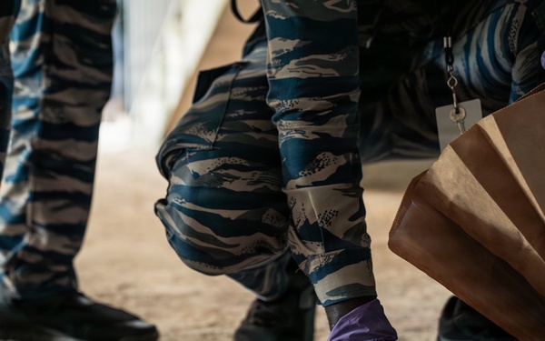 Ivorian national police officers execute urban clearing operations during Flintlock 26