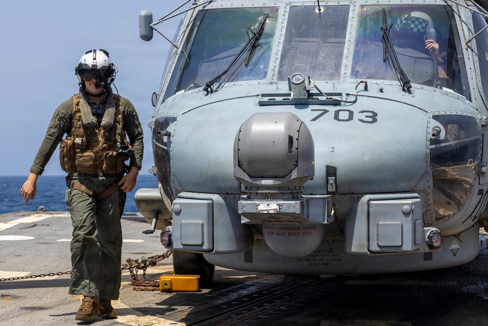 Delbert D. Black Conducts Flight Operations