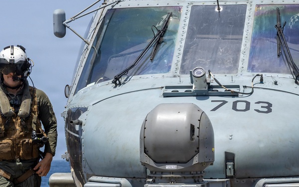 Delbert D. Black Conducts Flight Operations